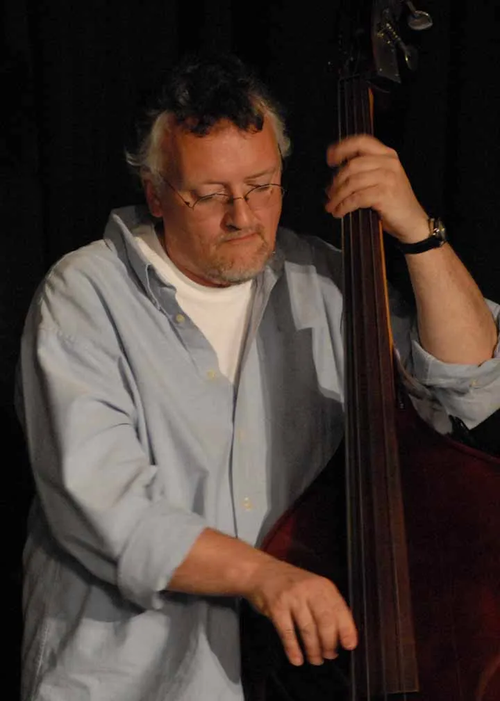 Jim Sutton playing double bass